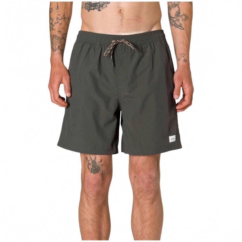 NEW KATIN men's poolside volley swim short in black wash